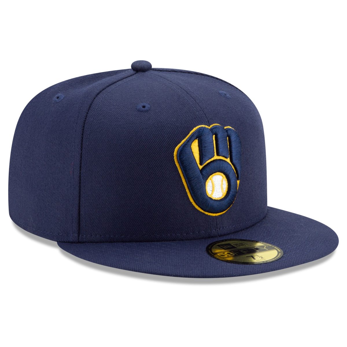 Milwaukee Brewers Jerseys Shop – mens milwaukee brewers new era navy home authentic collection on-field 59fifty fitted hat Baseball Jerseys and Caps