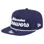 Milwaukee Brewers Jerseys Shop – mens milwaukee brewers new era navy team text golfer snapback hat Baseball Jerseys and Caps