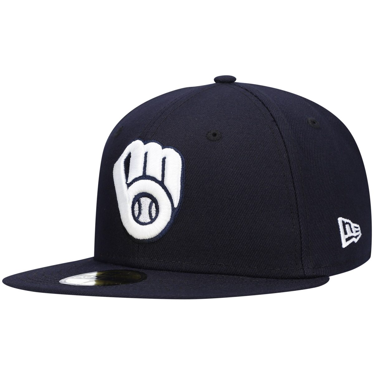 Milwaukee Brewers Jerseys Shop – mens milwaukee brewers new era navy white logo 59fifty fitted hat Baseball Jerseys and Caps