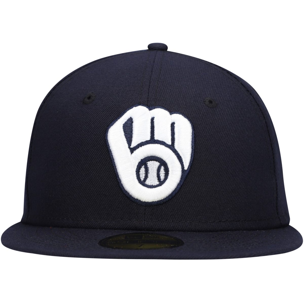 Milwaukee Brewers Jerseys Shop – mens milwaukee brewers new era navy white logo 59fifty fitted hat Baseball Jerseys and Caps
