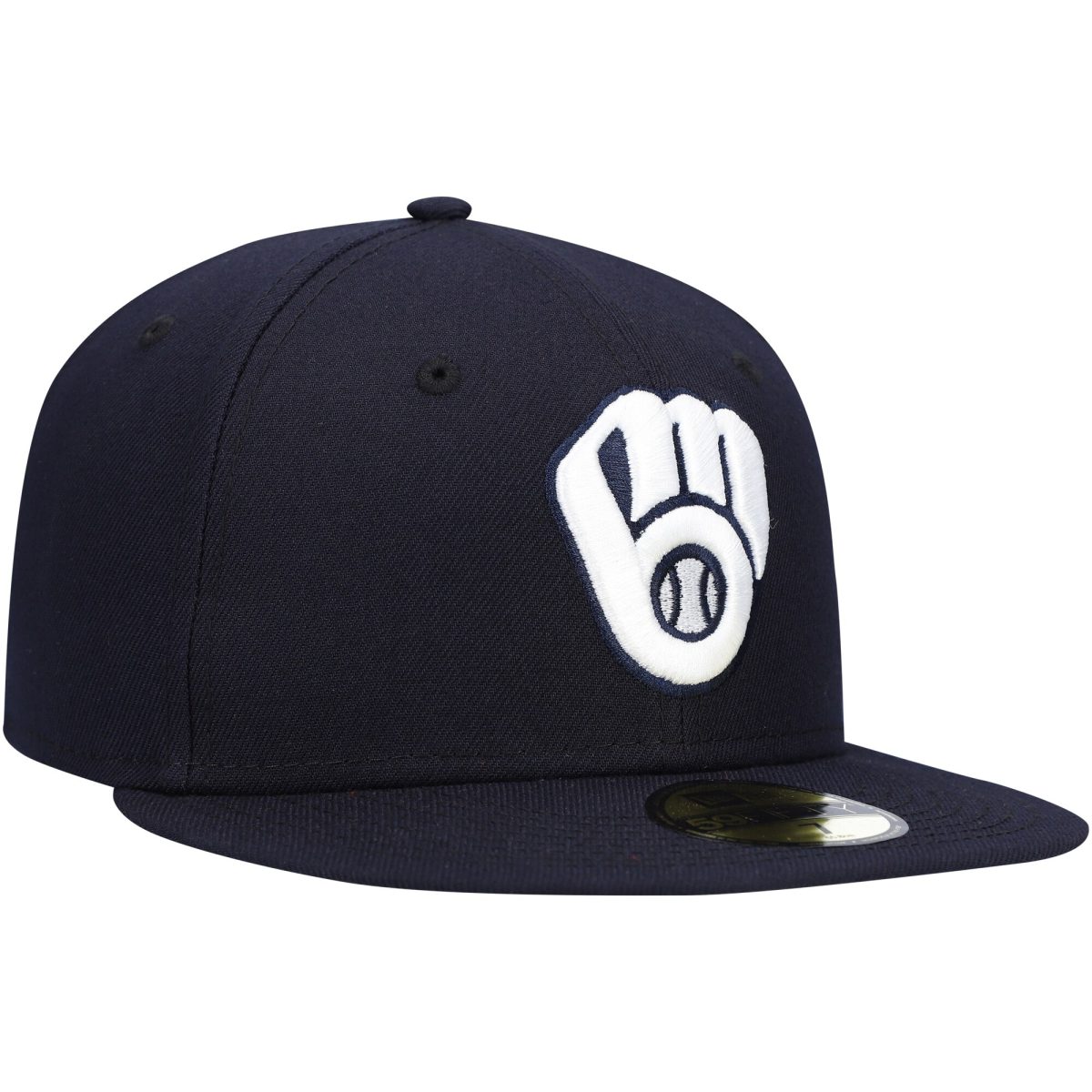 Milwaukee Brewers Jerseys Shop – mens milwaukee brewers new era navy white logo 59fifty fitted hat Baseball Jerseys and Caps