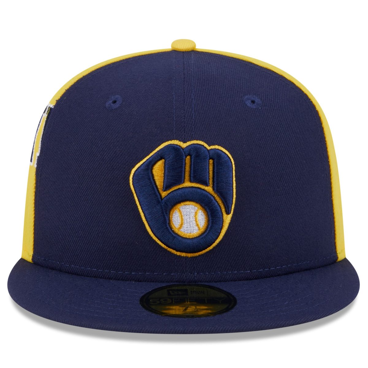 Milwaukee Brewers Jerseys Shop – mens milwaukee brewers new era navygold gameday sideswipe 59fifty fitted hat Baseball Jerseys and Caps