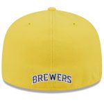 Milwaukee Brewers Jerseys Shop – mens milwaukee brewers new era navygold gameday sideswipe 59fifty fitted hat Baseball Jerseys and Caps
