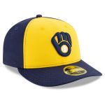 Milwaukee Brewers Jerseys Shop – mens milwaukee brewers new era navyyellow alternate 2020 authentic collection on-field low profile fitted hat Baseball Jerseys and Caps