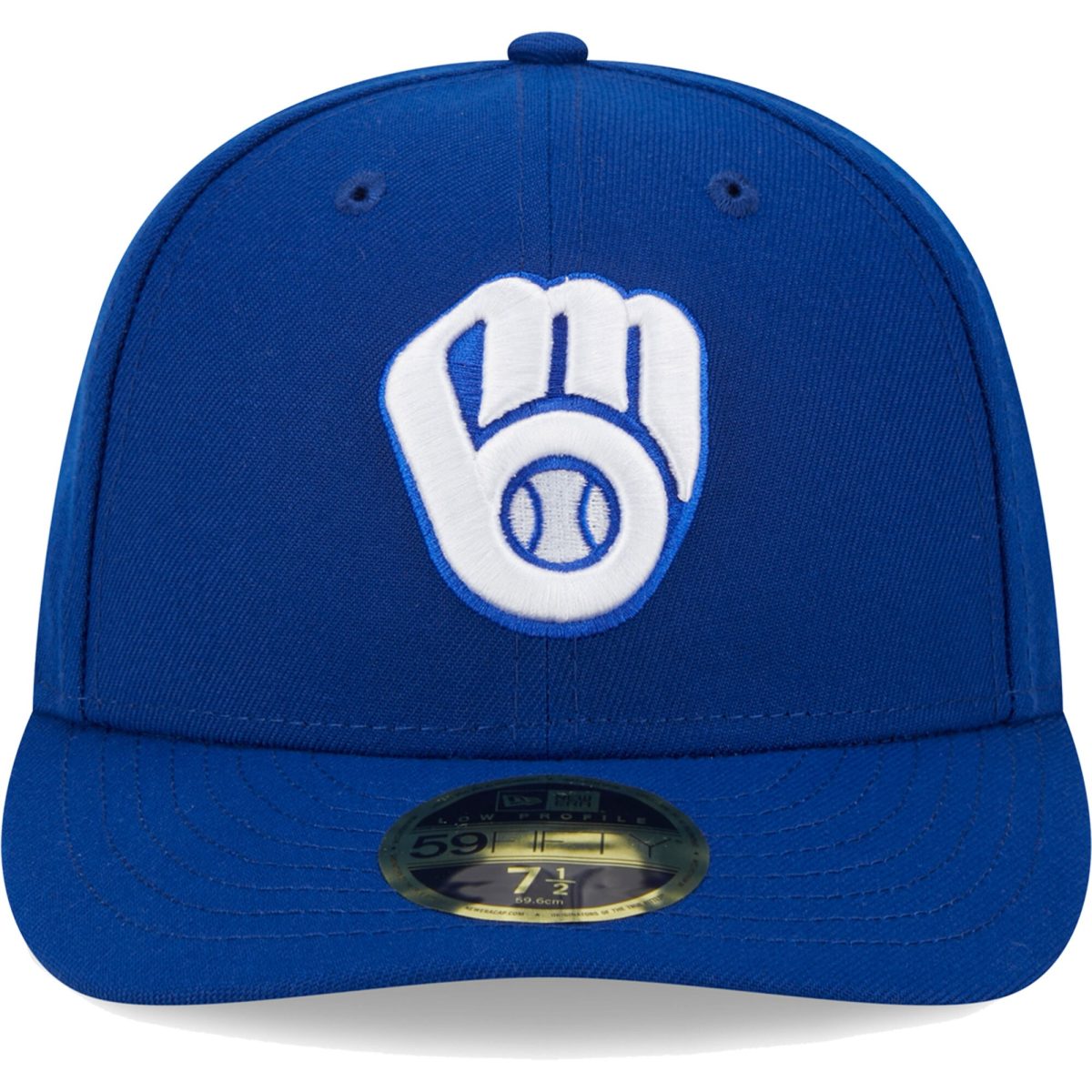 Milwaukee Brewers Jerseys Shop – mens milwaukee brewers new era royal white logo low profile 59fifty fitted hat Baseball Jerseys and Caps