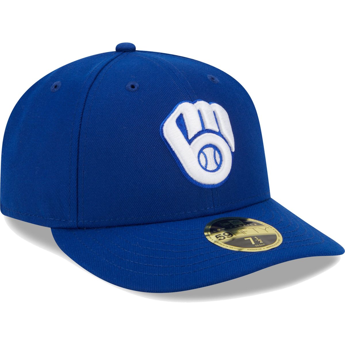 Milwaukee Brewers Jerseys Shop – mens milwaukee brewers new era royal white logo low profile 59fifty fitted hat Baseball Jerseys and Caps
