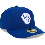 Milwaukee Brewers Jerseys Shop – mens milwaukee brewers new era royal white logo low profile 59fifty fitted hat Baseball Jerseys and Caps