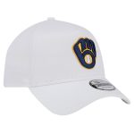 Milwaukee Brewers Jerseys Shop – mens milwaukee brewers new era white tc a-frame 9forty adjustable hat Baseball Jerseys and Caps