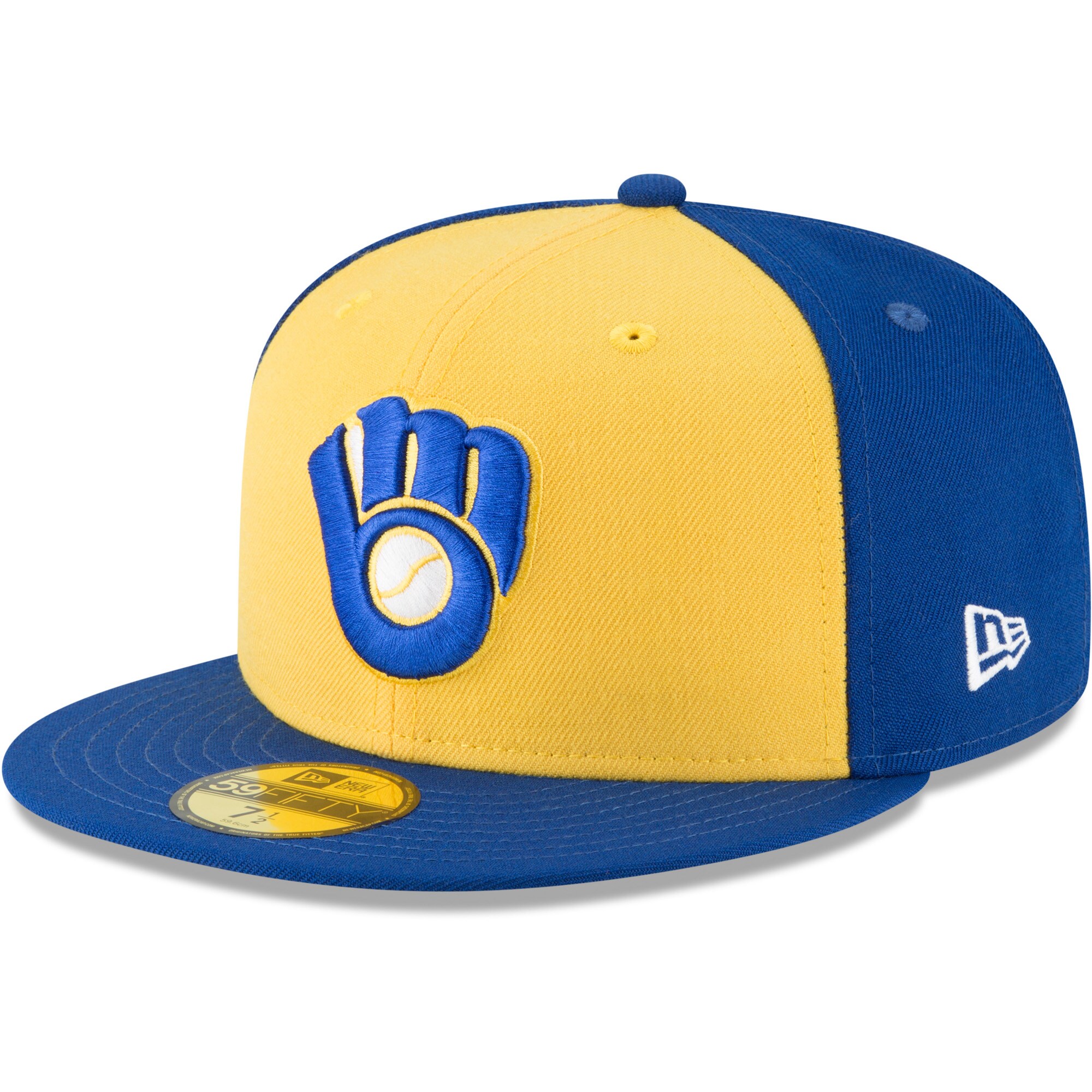 Milwaukee Brewers Jerseys Shop – mens milwaukee brewers new era yellow cooperstown collection wool 59fifty fitted hat Baseball Jerseys and Caps