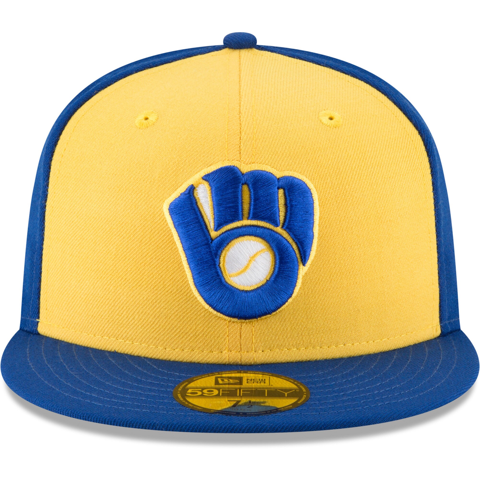 Milwaukee Brewers Jerseys Shop – mens milwaukee brewers new era yellow cooperstown collection wool 59fifty fitted hat Baseball Jerseys and Caps