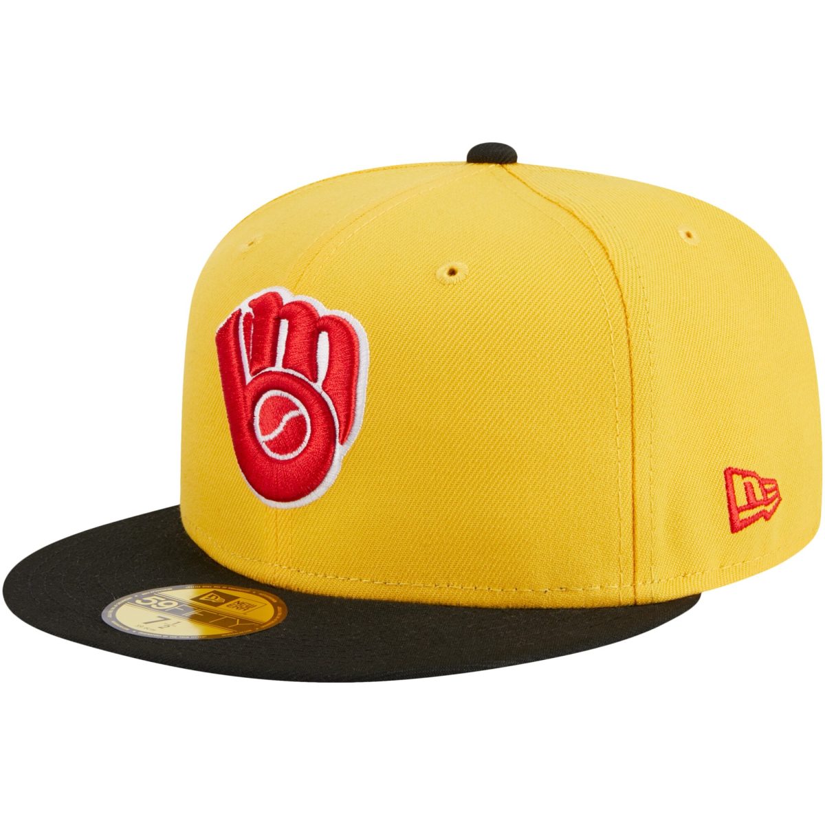 Milwaukee Brewers Jerseys Shop – mens milwaukee brewers new era yellowblack grilled 59fifty fitted hat Baseball Jerseys and Caps