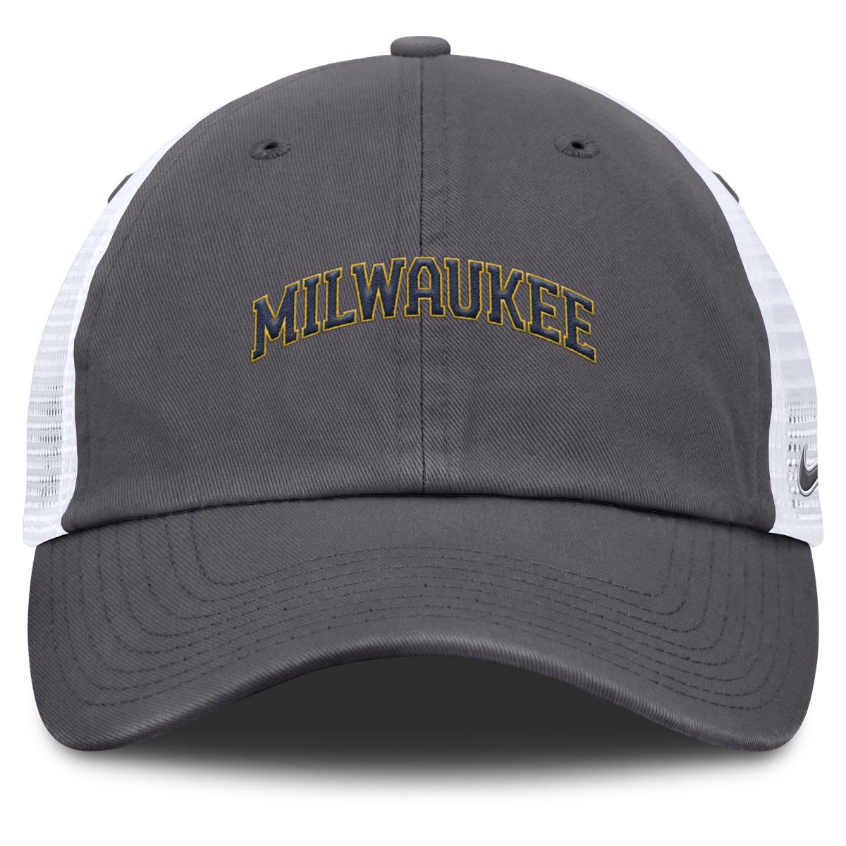 Milwaukee Brewers Jerseys Shop – mens milwaukee brewers nike gray wordmark club adjustable trucker hat Baseball Jerseys and Caps