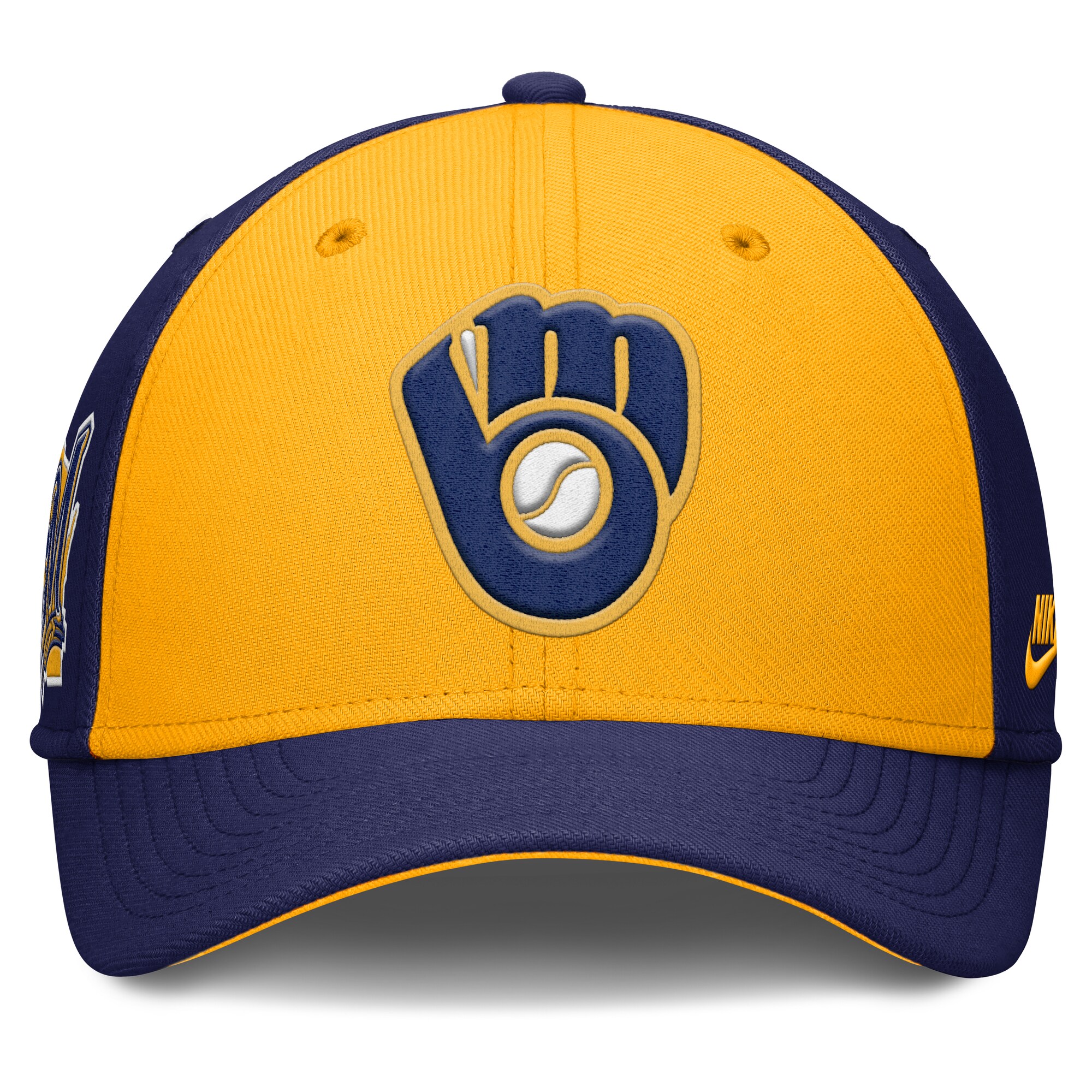 Milwaukee Brewers Jerseys Shop – mens milwaukee brewers nike navygold rise swoosh performance flex hat Baseball Jerseys and Caps