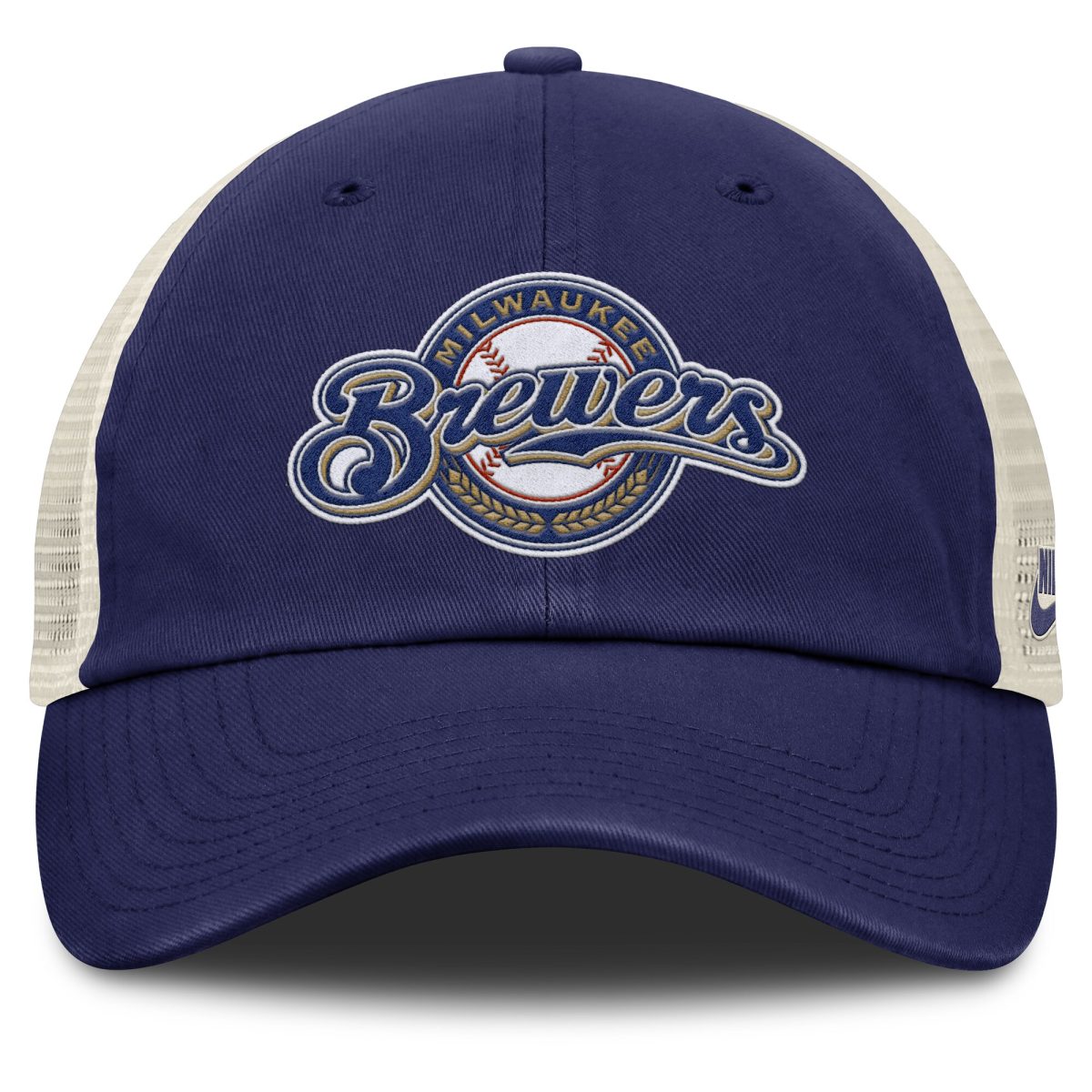 Milwaukee Brewers Jerseys Shop – mens milwaukee brewers nike navynatural cooperstown collection club trucker adjustable hat Baseball Jerseys and Caps