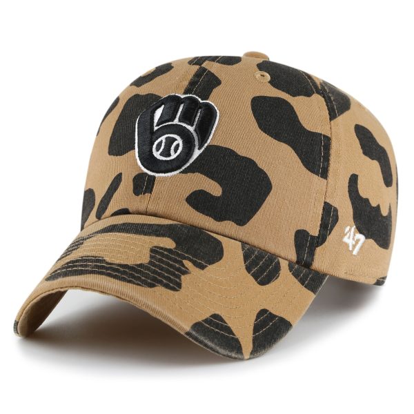 Milwaukee Brewers Jerseys Shop – womens milwaukee brewers 47 brown rosette clean up adjustable hat Baseball Jerseys and Caps