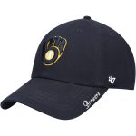 Milwaukee Brewers Jerseys Shop – womens milwaukee brewers 47 navy team miata clean up adjustable hat Baseball Jerseys and Caps