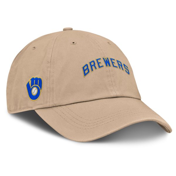 Milwaukee Brewers Jerseys Shop – womens milwaukee brewers fanatics tan cooperstown collection adjustable hat Baseball Jerseys and Caps