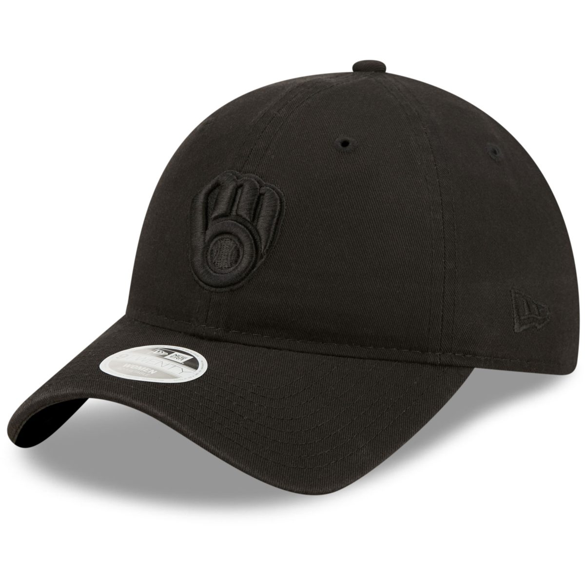 Milwaukee Brewers Jerseys Shop – womens milwaukee brewers new era black on black core classic ii 9twenty adjustable hat Baseball Jerseys and Caps