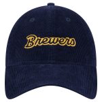 Milwaukee Brewers Jerseys Shop – womens milwaukee brewers new era navy corduroy 9twenty adjustable hat Baseball Jerseys and Caps