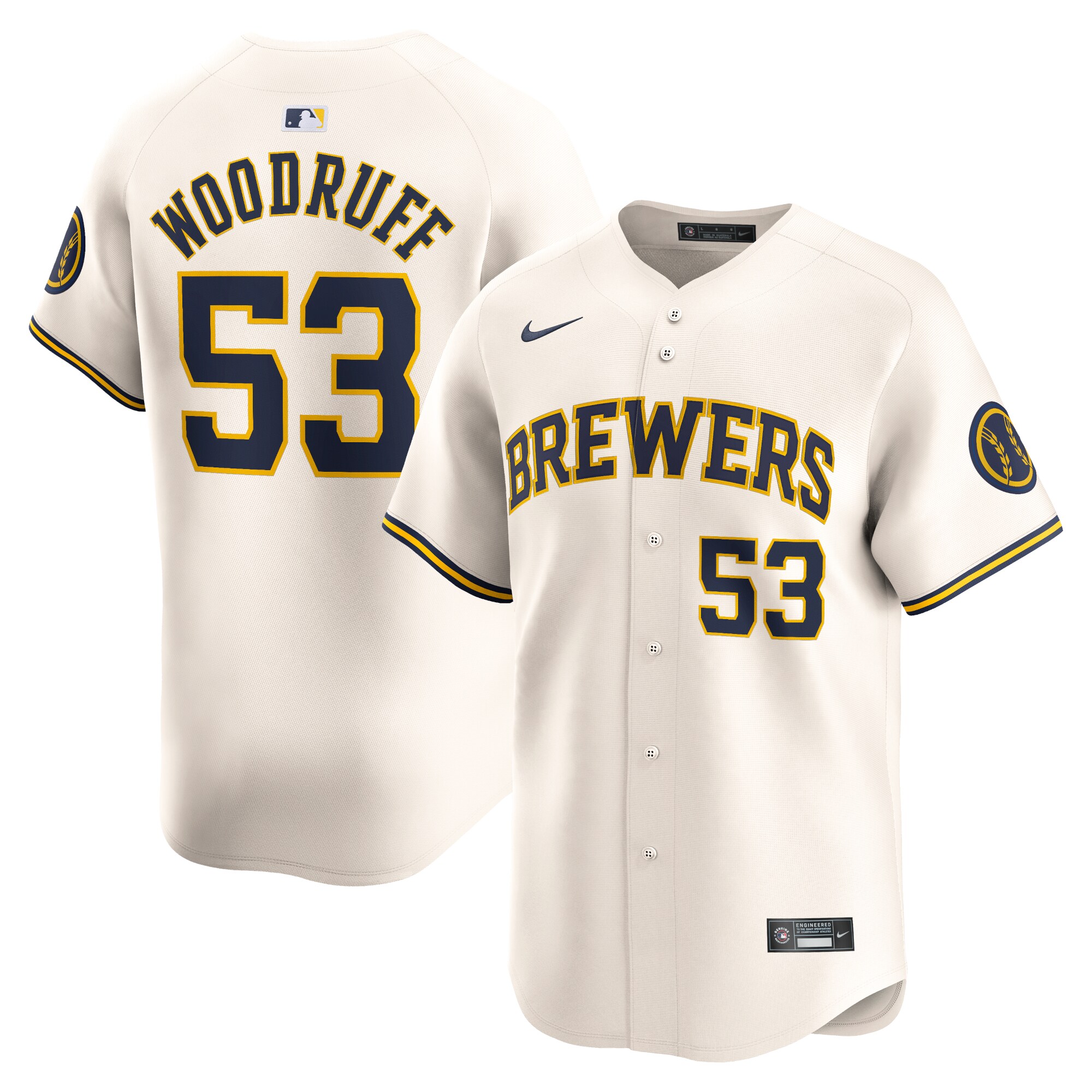 Milwaukee Brewers Jerseys Shop – mens milwaukee brewers brandon woodruff nike cream home limited player jersey Baseball Jerseys and Caps