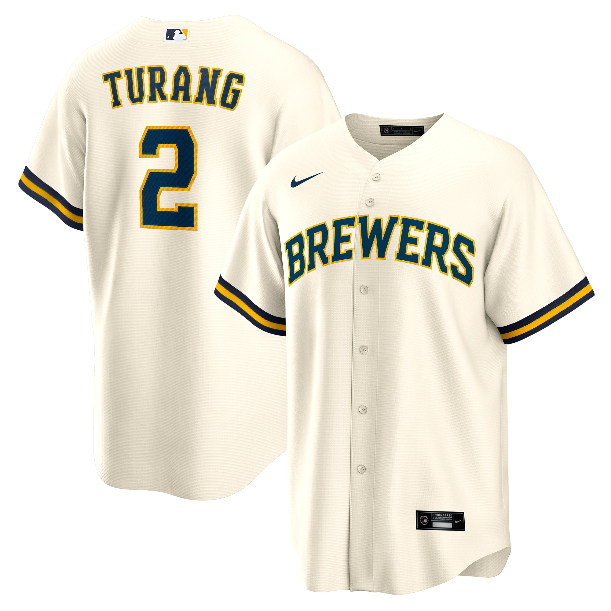 Milwaukee Brewers Jerseys Shop – mens milwaukee brewers brice turang nike cream home replica jersey Baseball Jerseys and Caps