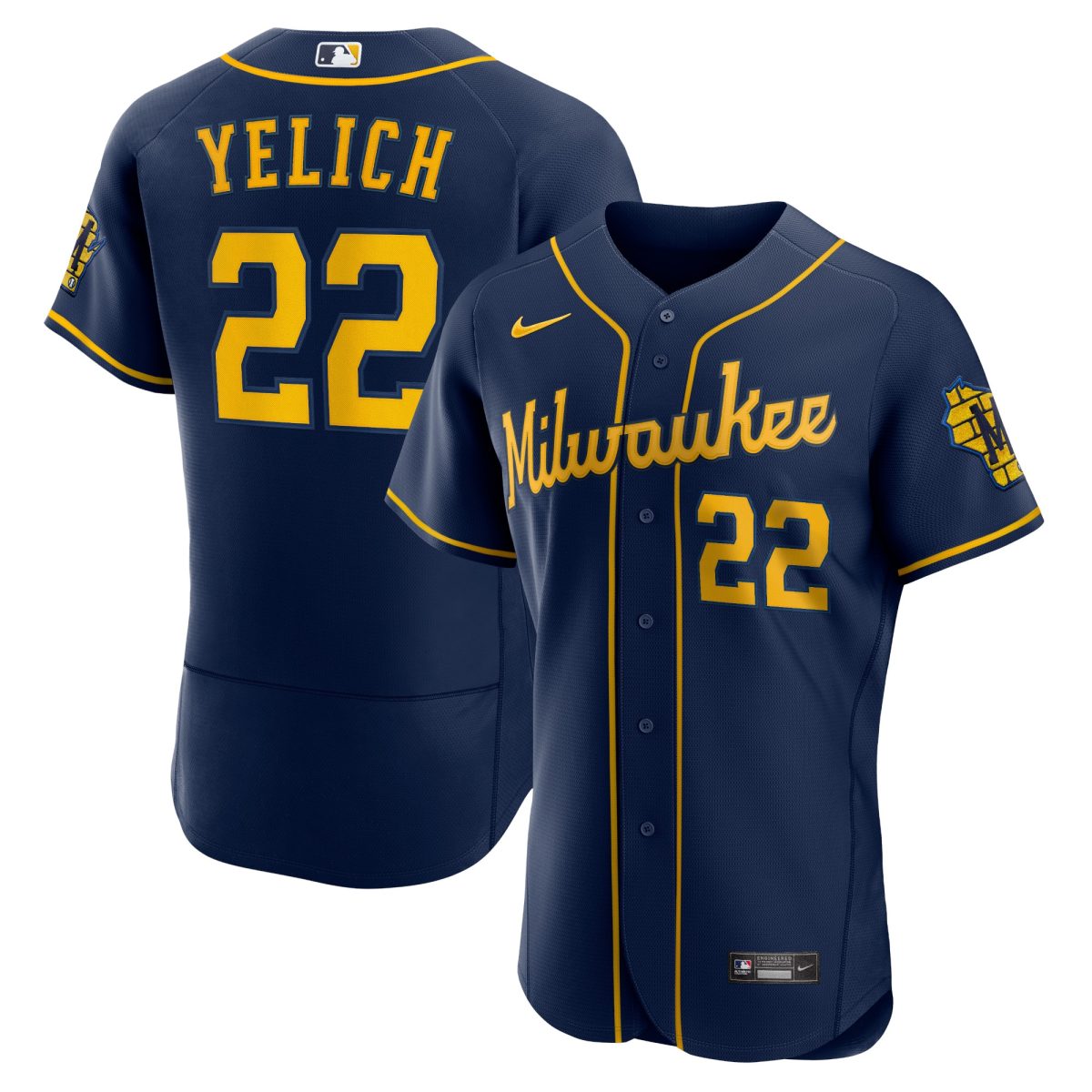 Milwaukee Brewers Jerseys Shop – mens milwaukee brewers christian yelich nike navy alternate authentic player jersey Baseball Jerseys and Caps