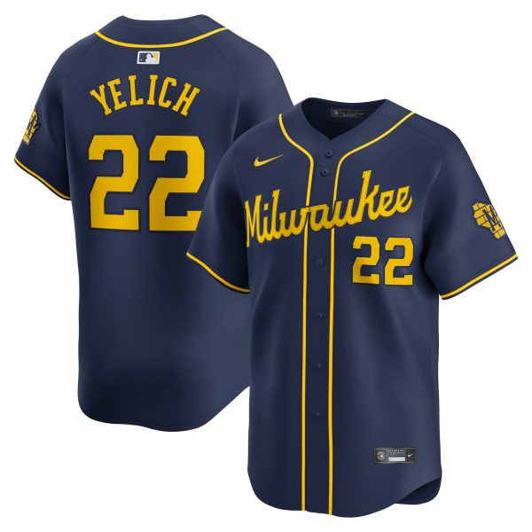 Milwaukee Brewers Jerseys Shop – mens milwaukee brewers christian yelich nike navy alternate limited player jersey Baseball Jerseys and Caps
