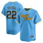 Milwaukee Brewers Jerseys Shop – mens milwaukee brewers christian yelich nike powder blue city connect limited player jersey Baseball Jerseys and Caps