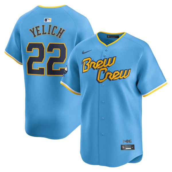 Milwaukee Brewers Jerseys Shop – mens milwaukee brewers christian yelich nike powder blue city connect limited player jersey Baseball Jerseys and Caps