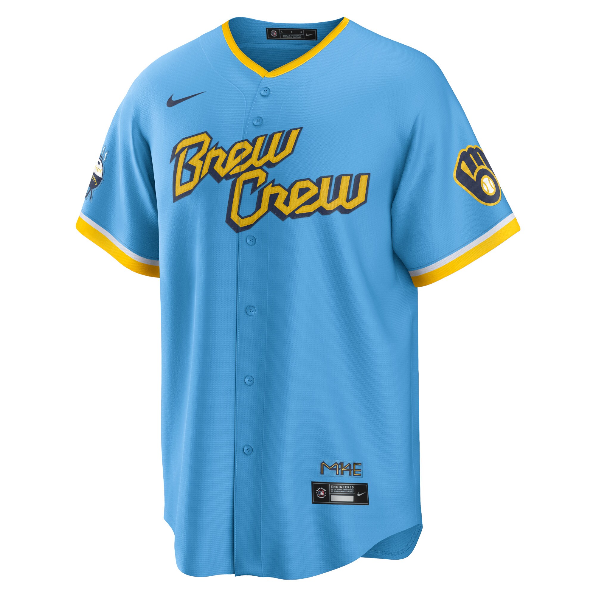 Milwaukee Brewers Jerseys Shop – mens milwaukee brewers christian yelich nike powder blue city connect replica player jersey Baseball Jerseys and Caps