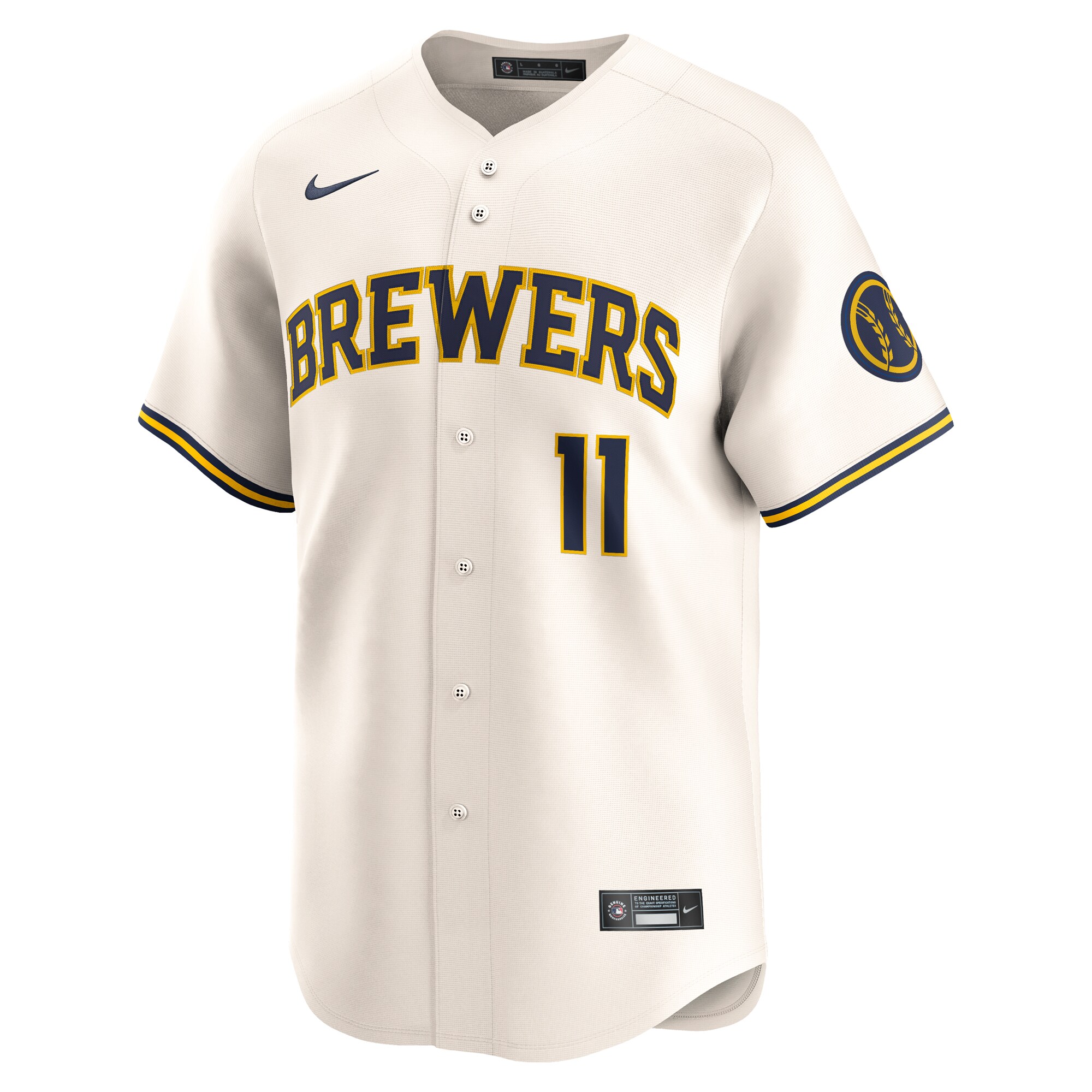 Milwaukee Brewers Jerseys Shop – mens milwaukee brewers jackson chourio nike cream home limited player jersey Baseball Jerseys and Caps