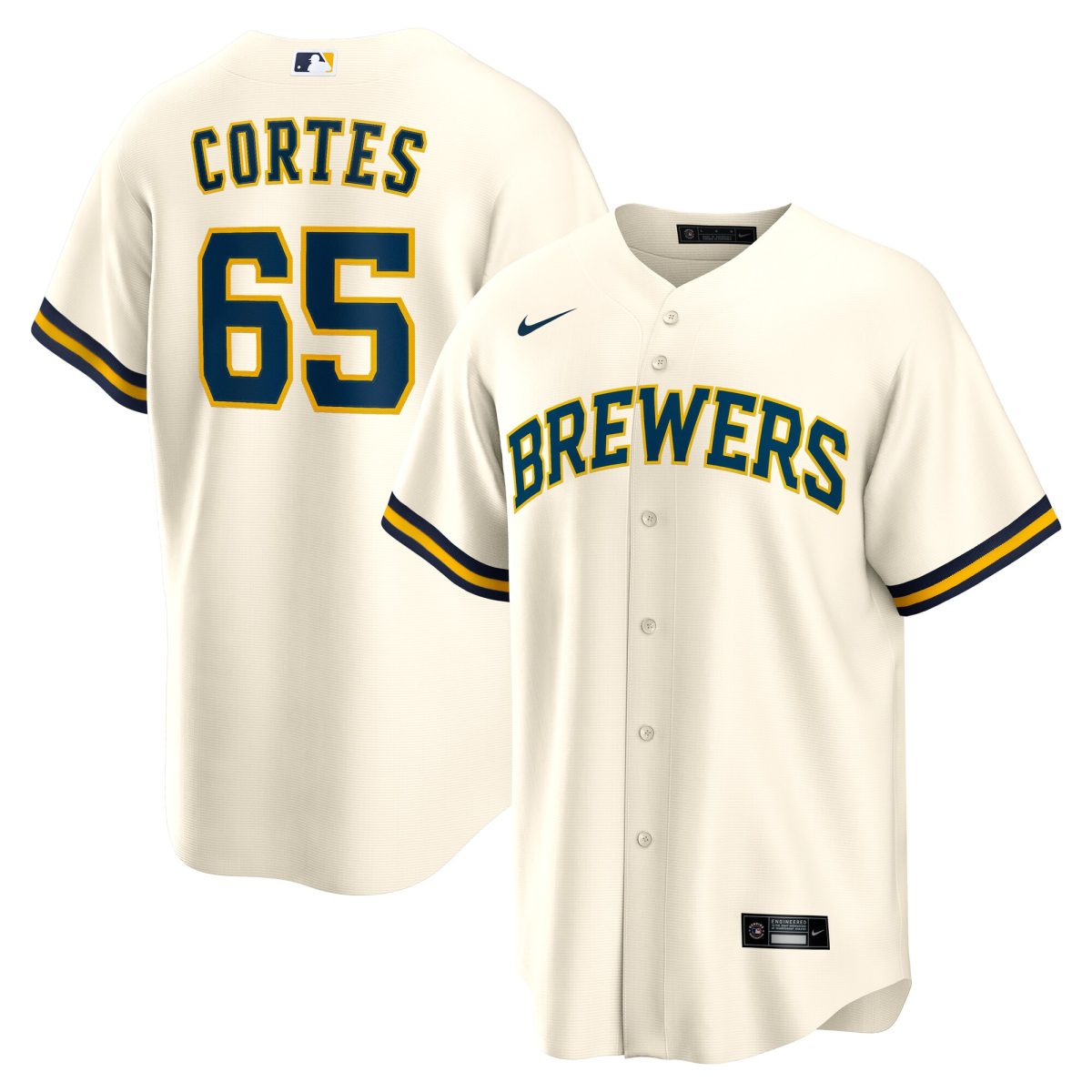 Milwaukee Brewers Jerseys Shop – mens milwaukee brewers nestor cortes nike cream home replica jersey Baseball Jerseys and Caps