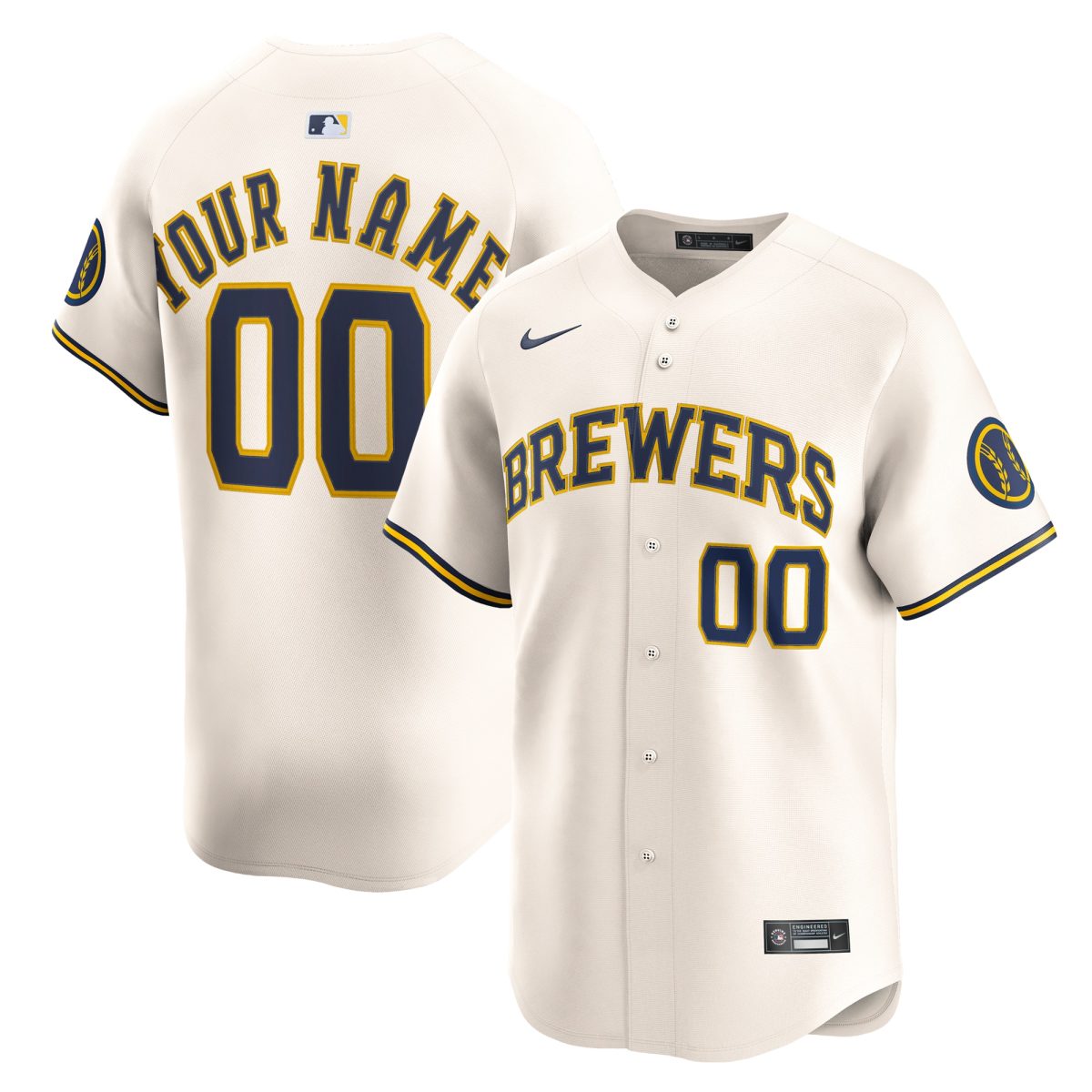 Milwaukee Brewers Jerseys Shop – mens milwaukee brewers nike cream home limited custom jersey Baseball Jerseys and Caps