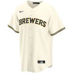 Milwaukee Brewers Jerseys Shop – mens milwaukee brewers nike cream home replica custom jersey Baseball Jerseys and Caps