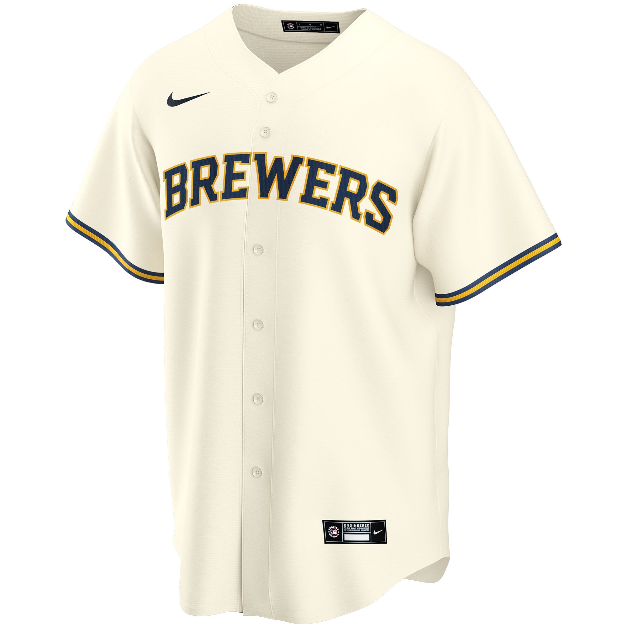 Milwaukee Brewers Jerseys Shop – mens milwaukee brewers nike cream home replica custom jersey Baseball Jerseys and Caps