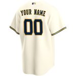 Milwaukee Brewers Jerseys Shop – mens milwaukee brewers nike cream home replica custom jersey Baseball Jerseys and Caps