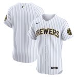 Milwaukee Brewers Jerseys Shop – mens milwaukee brewers nike white alternate vapor premier elite patch jersey Baseball Jerseys and Caps