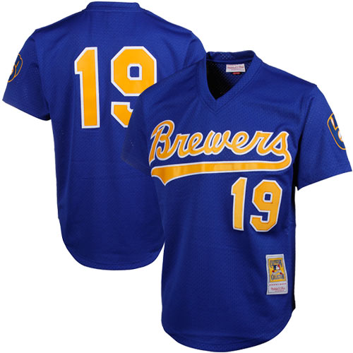 Milwaukee Brewers Jerseys Shop – mens milwaukee brewers robin yount mitchell  ness royal cooperstown mesh batting practice jersey Baseball Jerseys and Caps