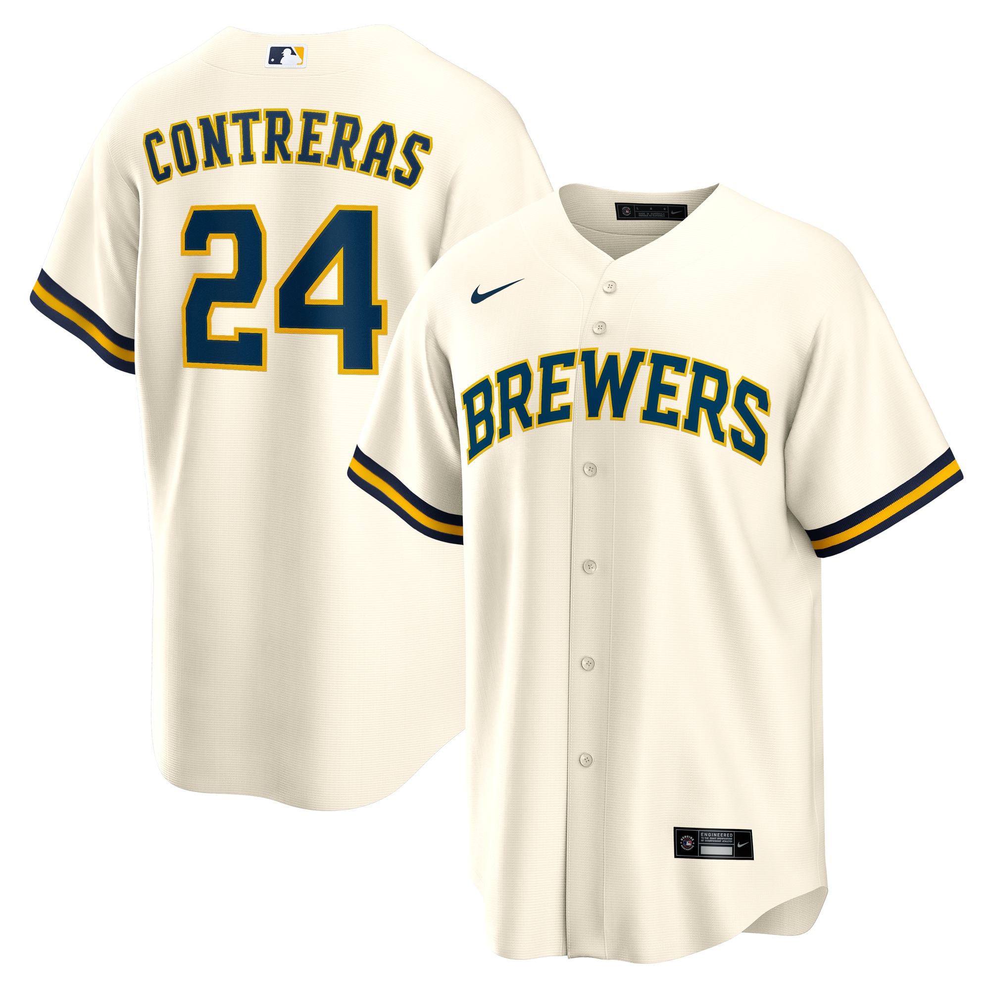 Milwaukee Brewers Jerseys Shop – mens milwaukee brewers william contreras nike cream home replica jersey Baseball Jerseys and Caps