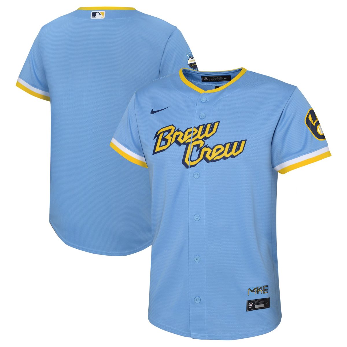 Milwaukee Brewers Jerseys Shop – preschool milwaukee brewers christian yelich powder blue city connect replica player jersey Baseball Jerseys and Caps