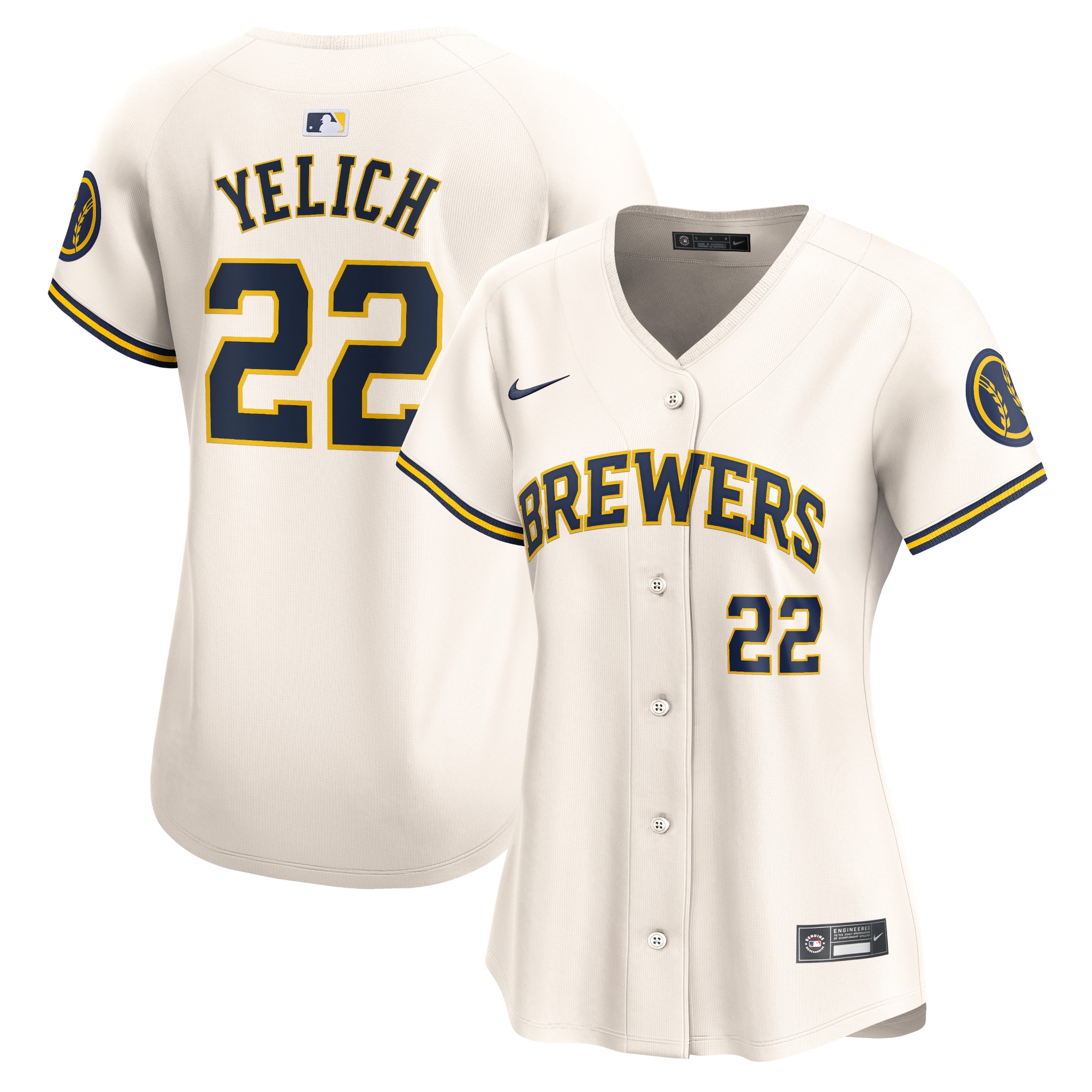 Milwaukee Brewers Jerseys Shop – womens milwaukee brewers christian yelich nike cream home limited player jersey Baseball Jerseys and Caps