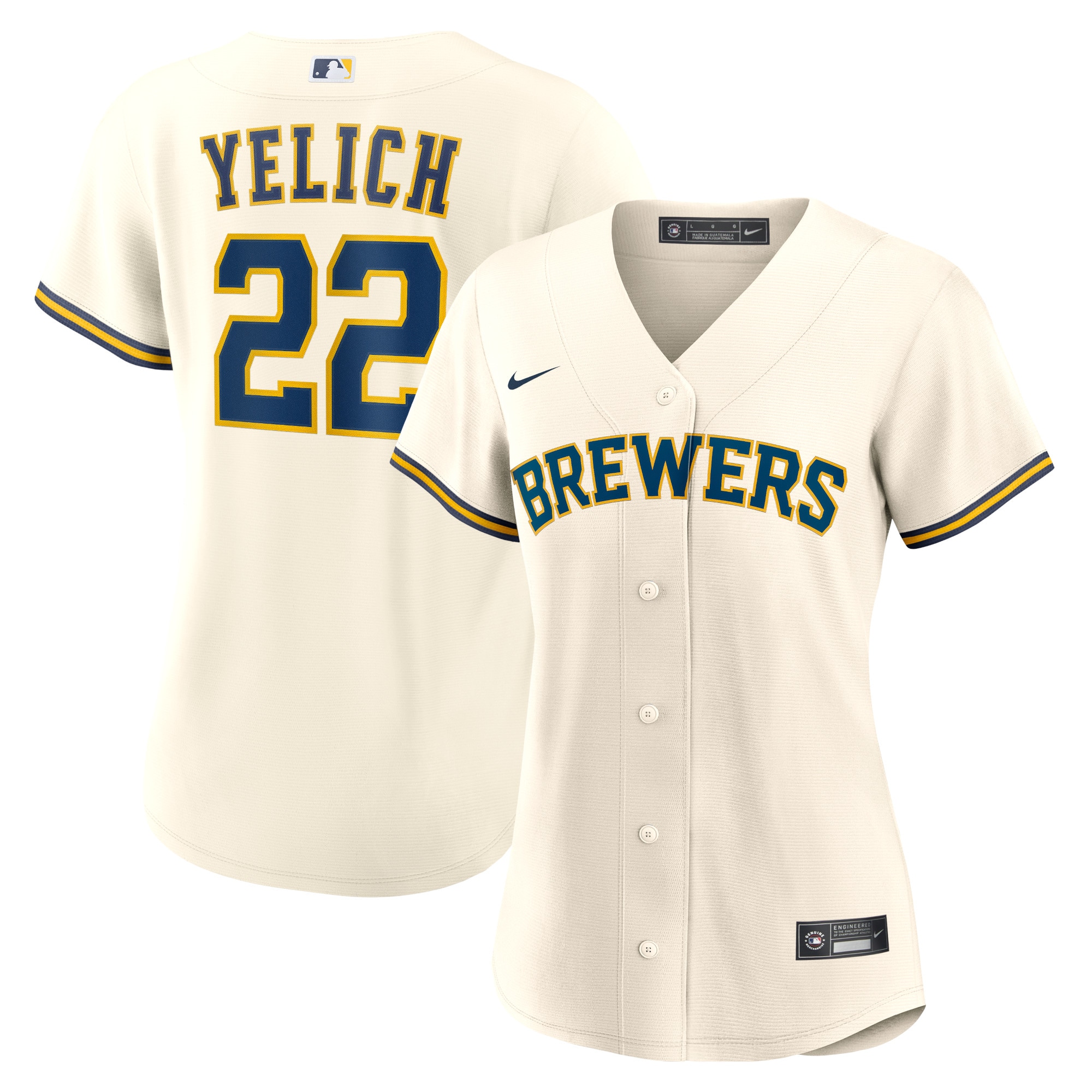 Milwaukee Brewers Jerseys Shop – womens milwaukee brewers christian yelich nike cream home replica player jersey Baseball Jerseys and Caps