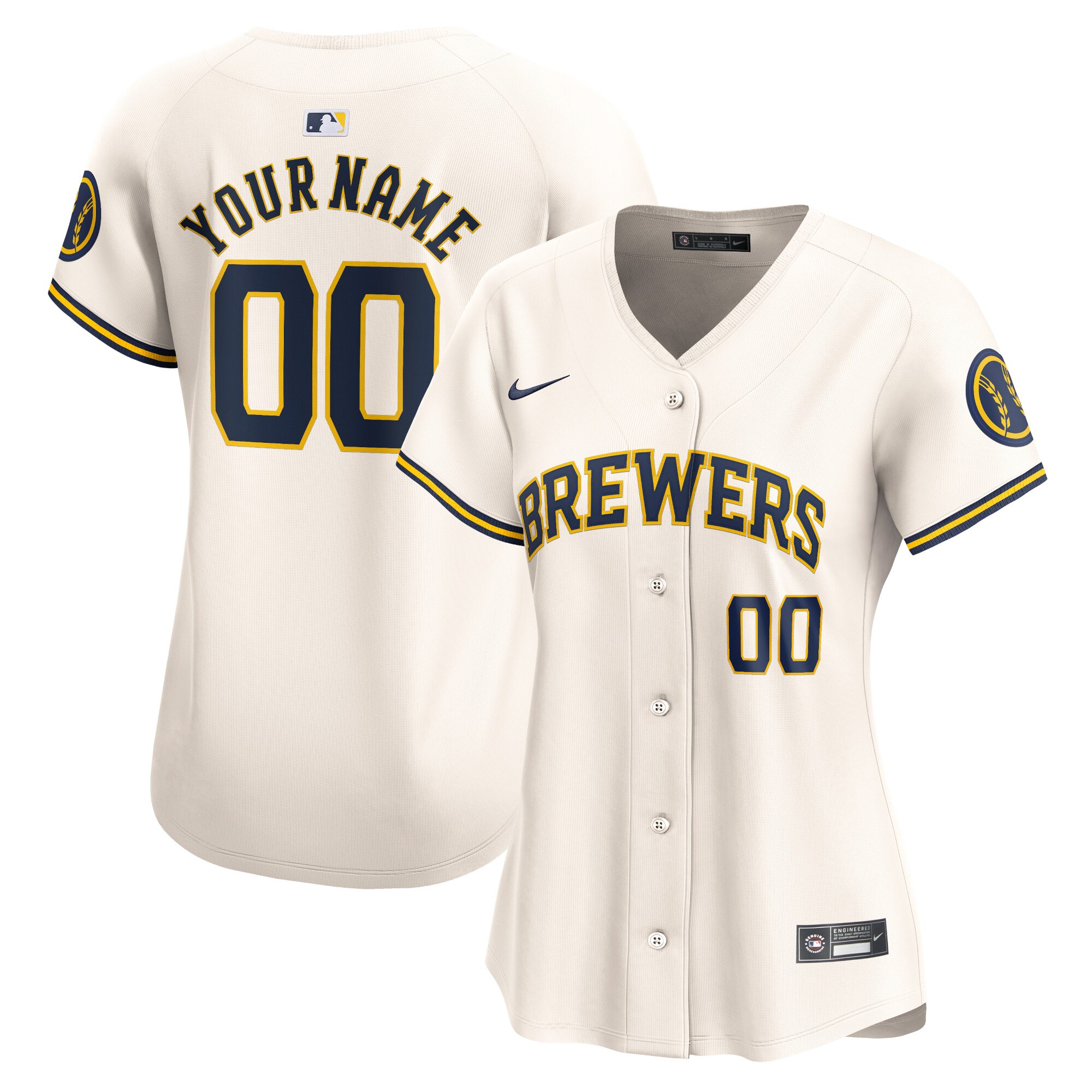 Milwaukee Brewers Jerseys Shop – womens milwaukee brewers nike cream home limited custom jersey Baseball Jerseys and Caps